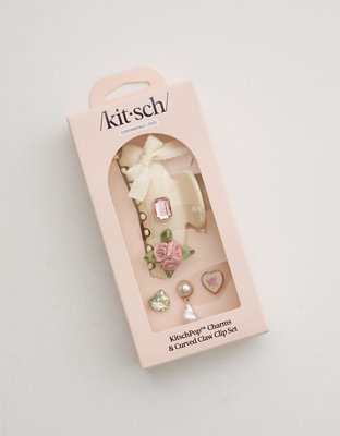 KitschPop™️ Curved Claw Clip & Charms - Multi