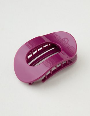 Teleties Large Flat Hair Clip - Maroon