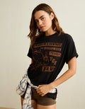 AE Oversized Peanuts Halloween Graphic T-Shirt - True Black