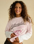 AE Twice As Nice Blondie Graphic T-Shirt - Ballet Pink