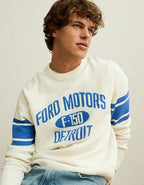 AE Ford Graphic Sweater - Frosty Cream