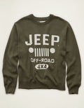 AE Jeep Graphic Sweater - Olive