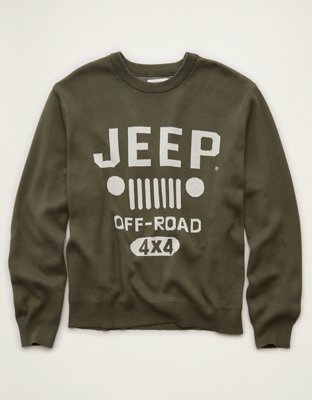 AE Jeep Graphic Sweater - Olive