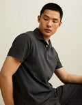 AE Shrunken Lived-In Polo Shirt - Faded Black