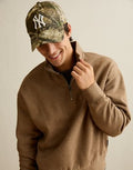 AE Laidback Luxe Quarter-Zip Sweatshirt - Light Brown