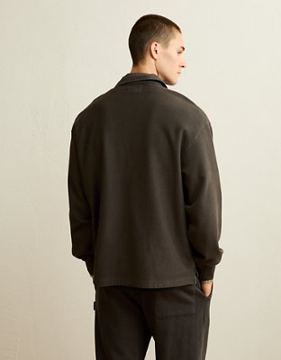 AE Laidback Luxe Rugby Sweatshirt - Dark Shadow