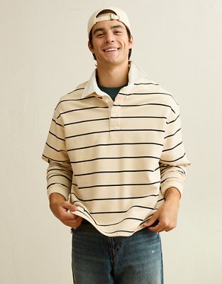 AE Laidback Luxe Rugby Sweatshirt - Cream