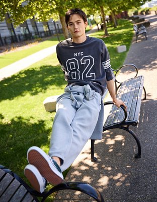 AE 24/7 Cinched Jogger - Gray Heather