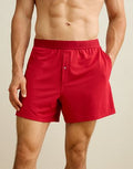AEO Men's Ultra Soft Pocket Boxer Short - Brick Red