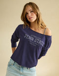AE Penn State Off-the-Shoulder Graphic T-Shirt - Navy