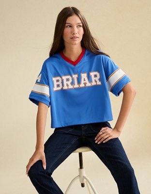 AE | Off Campus Graphic Mesh Jersey - Blue