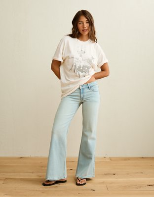 AE Oversized Halloween Graphic Tee - Chalk