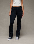 AE Stretch Low-Rise Kick Bootcut Khaki Pant - Navy