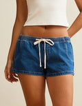 AE Super Low-Rise Pull-On Short - Medium Indigo Wash