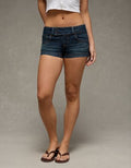 AE Stretch Super Low-Rise Micro Short - Dark Rinse