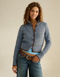 AE Mock Neck Cardigan Sweater - Brown