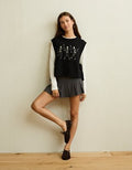 AE Whoa So Soft Skeleton Side-Tie Sweater Vest - Bold Black