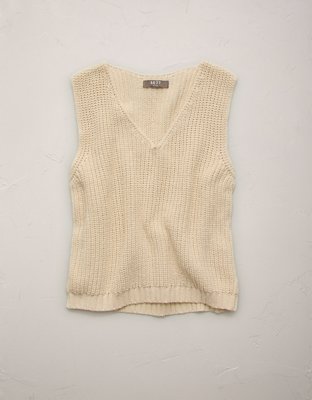 AE77 Premium Sweater Tank - Cream