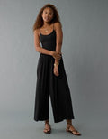 AE Soft & Sexy Wide-Leg Jumpsuit - Black