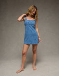 AE Printed Denim Mini Dress - Multi