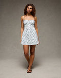AE Sweetheart Tie-Front Mini Dress - Ivory