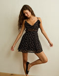 AE Cowl Neck Mini Dress - Black