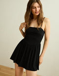 AE Knit Halter Mini Dress - Black