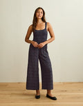 AE Smocked Bella Jumpsuit - Navy