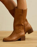 AE Knee High Stovepipe Boot - Light Brown