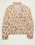 AE Slow Morning Flannel Long-Sleeve PJ Top - Beach Dune