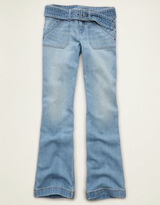 AE Super Low-Rise Kick Boot Jean - Skylight