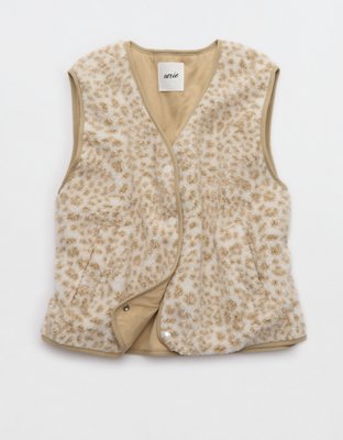Aerie Sherpa Vest - Cake Batter