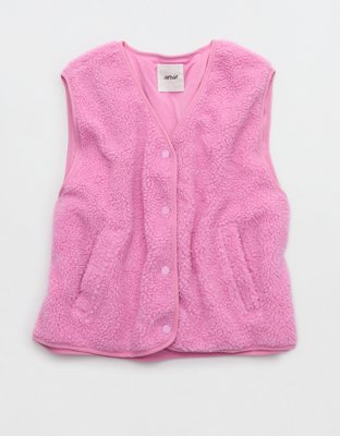 Aerie Sherpa Vest - Violet Willow