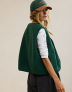 Aerie Sherpa Vest - Rugged Green