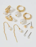 Aerie Pearl Earring 5-Pack - Gold