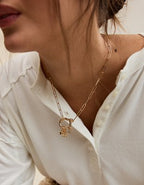 Aerie Horsebit Charm Necklace - Gold
