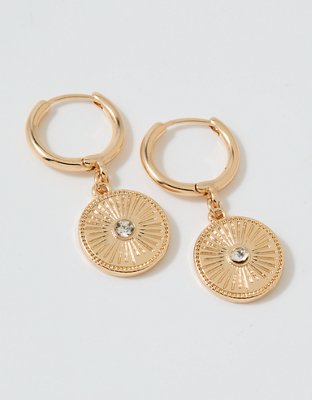 Aerie Medallion Earrings - Multi