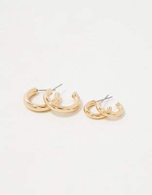 Aerie Hoop Earring 2-Pack - Gold