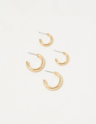 Aerie Hoop Earring 2-Pack - Gold