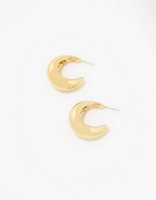 Aerie Chunky Hoop Earrings - Gold