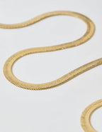 Aerie Chunky Herringbone Necklace - Gold