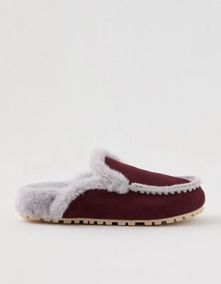 Aerie Contrast Stitch Slippers - Royal Berry