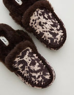 Aerie Contrast Stitch Slippers - Deep Earth