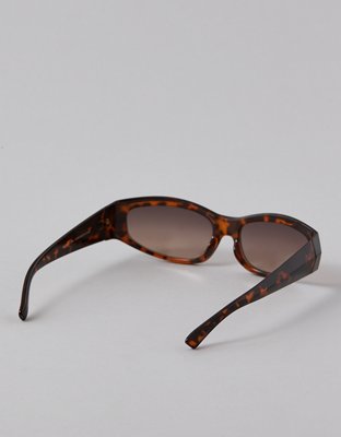 AE Skinny Tortoise Sunglasses - Brown
