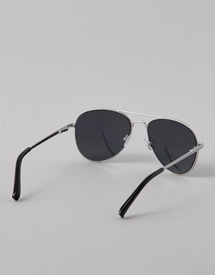 AE Top Bar Aviator Sunglasses - Silver