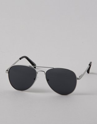 AE Top Bar Aviator Sunglasses - Silver