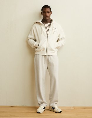 AE Full-Zip Snoopy Graphic Hoodie - Cream