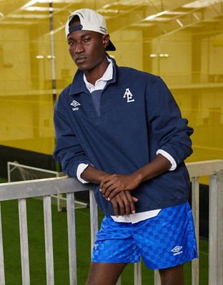AE x Umbro Checkerboard Short - Cobalt
