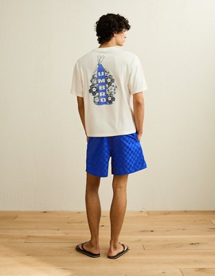 AE x Umbro Checkerboard Short - Cobalt