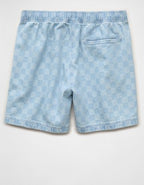AE x Umbro Pull-On Denim Short - Light Wash